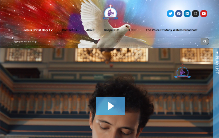 The Christian organization Jesus Christ Only TV has received recognition for its achievements.